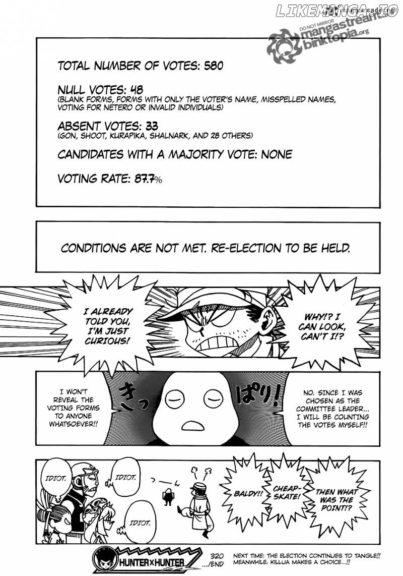 Hunter x Hunter, Chapter 320 image 16